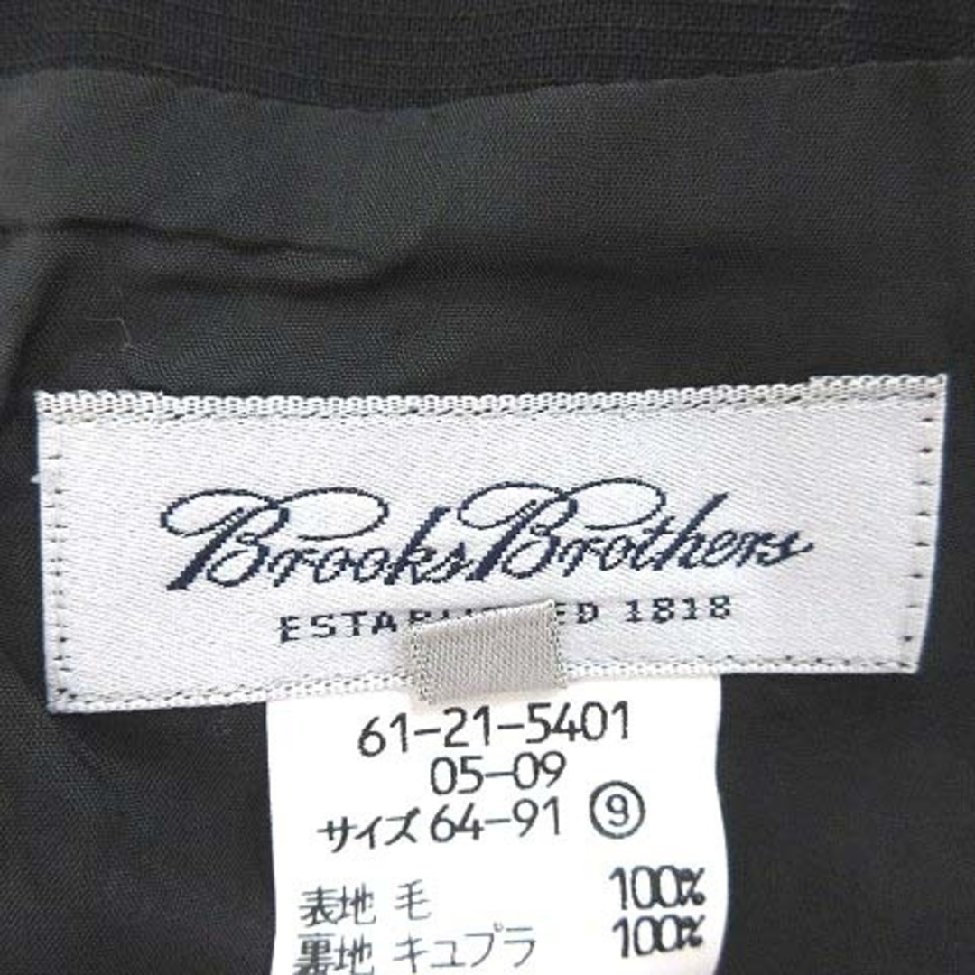 Brooks Brothers(ブルックスブラザース)のブルックスブラザーズ タイトスカート ひざ丈 シャドーストライプ ウール 9 黒 レディースのスカート(ひざ丈スカート)の商品写真
