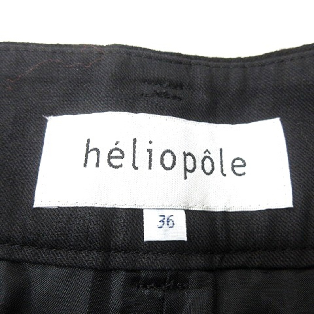 heliopole(エリオポール)のエリオポール heliopole ワイドパンツ ウール 36 黒 ブラック レディースのパンツ(その他)の商品写真