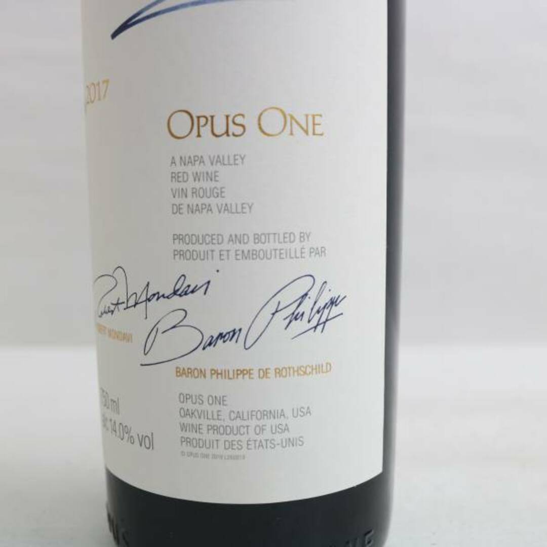 オーパス・ワン(オーパスワン)のオーパスワン 2017 OPUS ONE 食品/飲料/酒の酒(ワイン)の商品写真