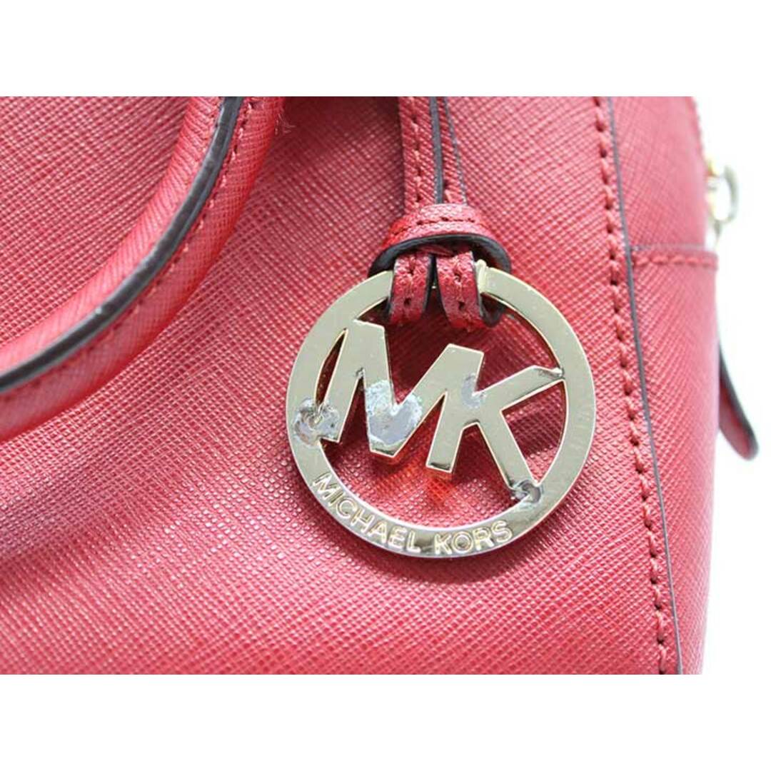 Michael Kors(マイケルコース)の【値下げ】♪MICHAEL KORS/マイケルコース♪2wayミニバッグ/ショルダー/レザー/エレガント/シンプル/カジュアル/オシャレ/BAG/鞄 レッド/赤色 レディース 【中古】 春夏秋冬 902122 レディースのバッグ(その他)の商品写真