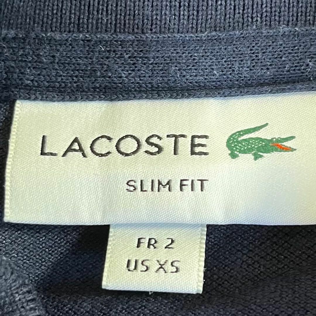 LACOSTE(ラコステ)のLACOSTE ラコステ (XS) 白ワニ ロゴ入り ポロシャ 半袖 レディース レディースのトップス(ポロシャツ)の商品写真