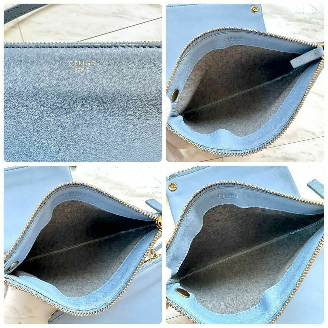CELINE - CELINE セリーヌ トリオ スモール ショルダーバッグ CELINE - CELINE セリーヌ トリオ スモール ショルダーバッグ