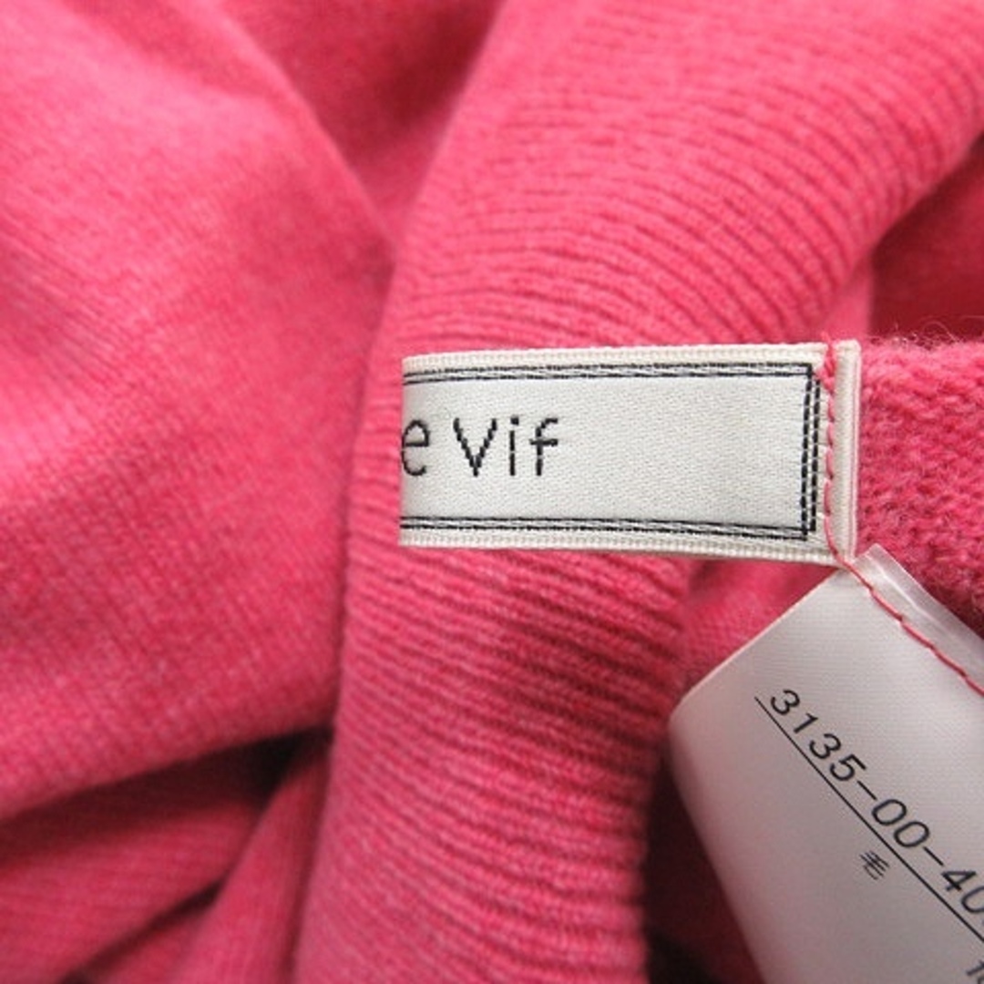 Rouge vif(ルージュヴィフ)のルージュヴィフ ニット セーター Vネック 長袖 ウール ピンク /YI レディースのトップス(ニット/セーター)の商品写真
