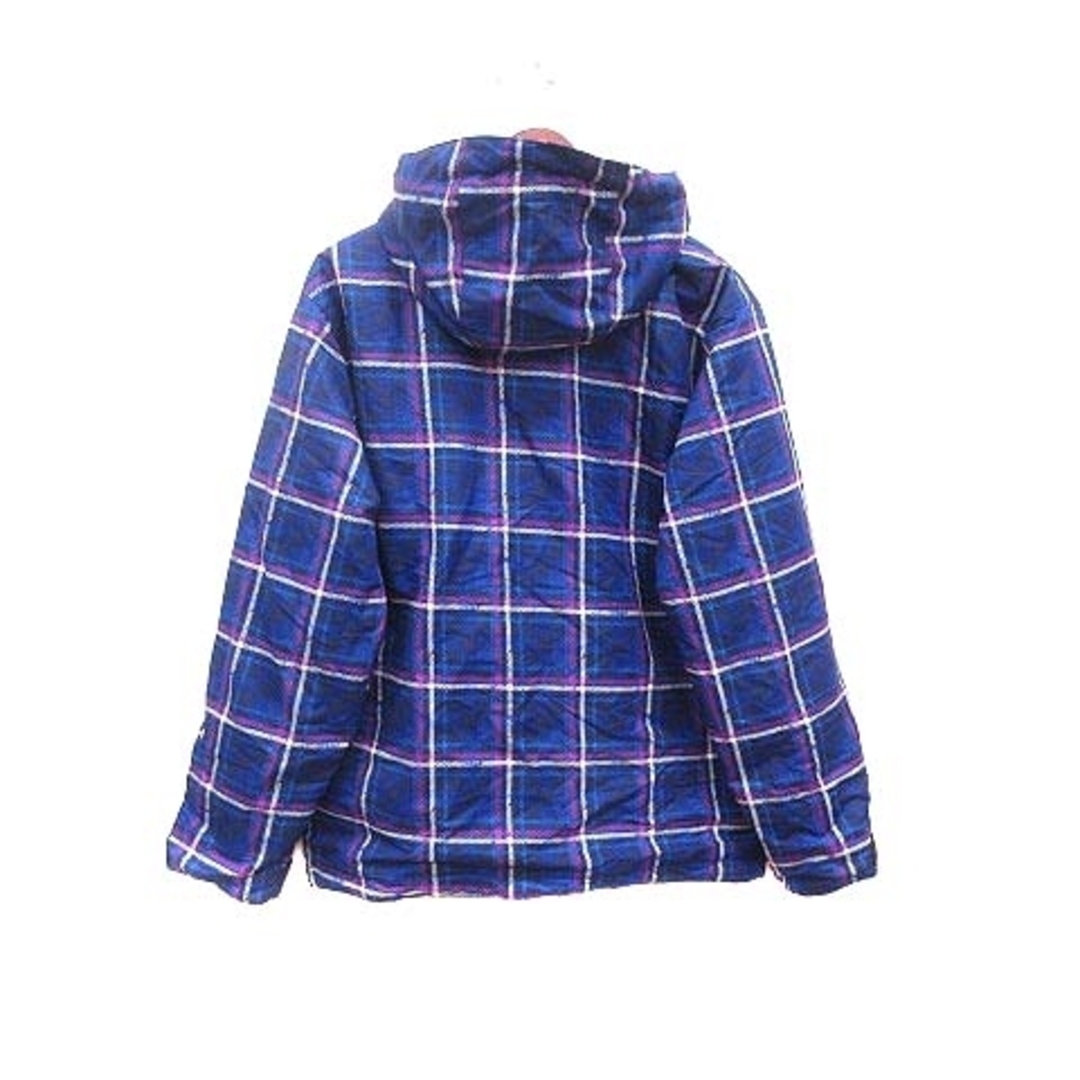 other(アザー)のIGNIO 中綿ジャケット ブルゾン ジップアップ チェック M 紺 ピンク メンズのジャケット/アウター(ブルゾン)の商品写真