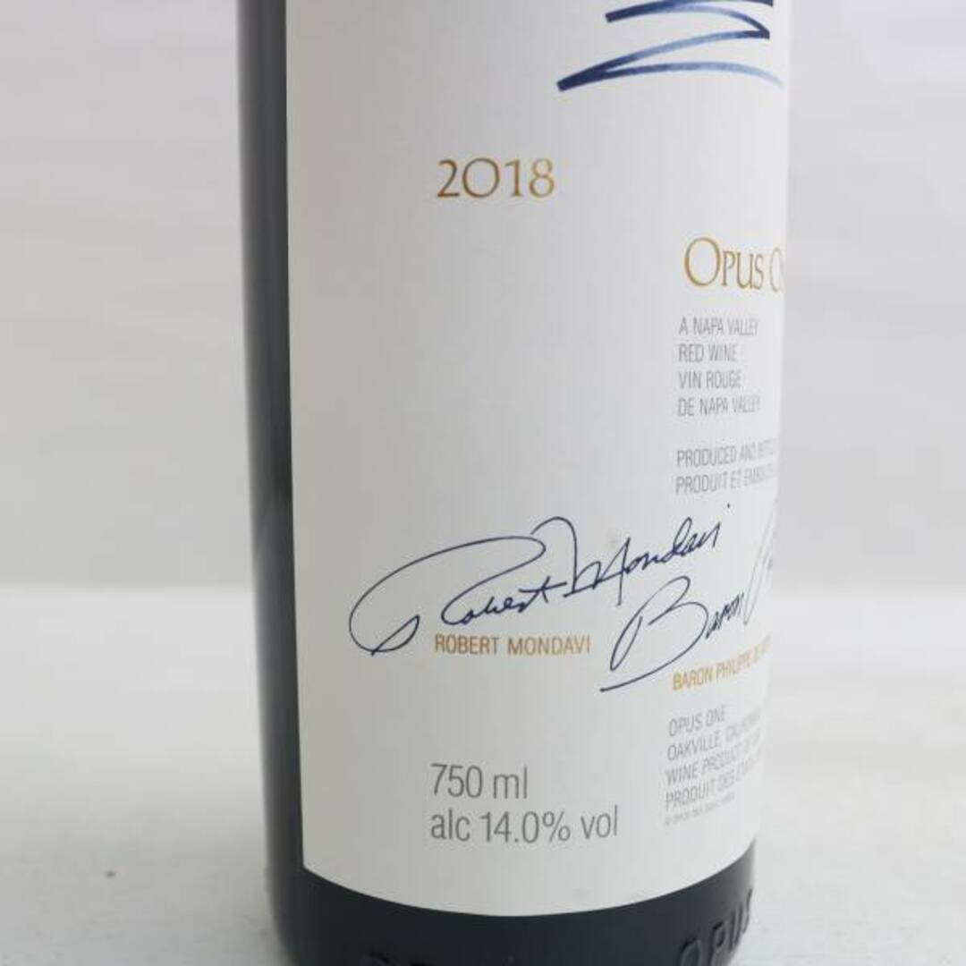 オーパス・ワン(オーパスワン)のオーパスワン 2018 OPUS ONE 食品/飲料/酒の酒(ワイン)の商品写真