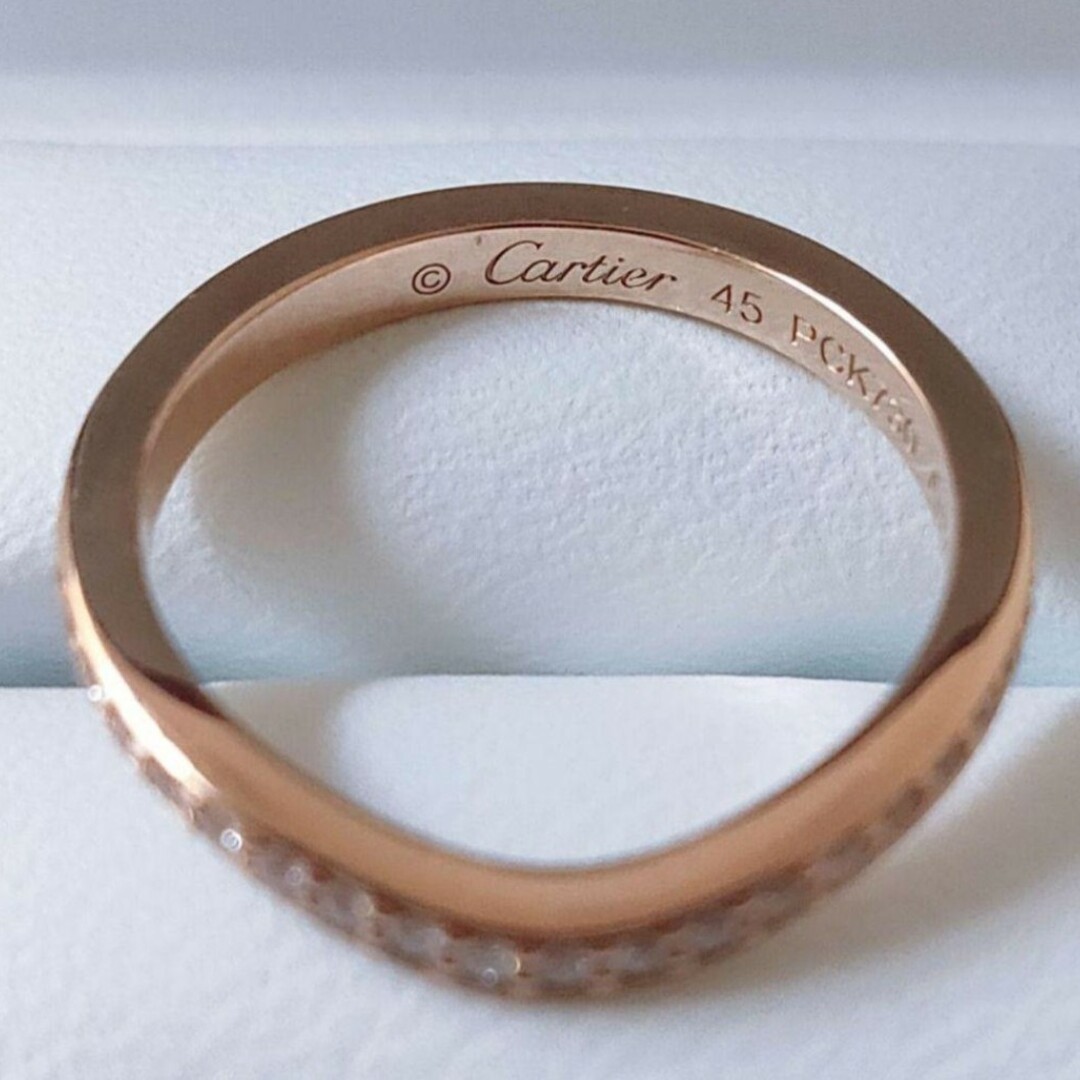 Cartier(カルティエ)のカルティエ ダイヤモンド エタニティ バレリーナ リング K18PG 証明書付き レディースのアクセサリー(リング(指輪))の商品写真