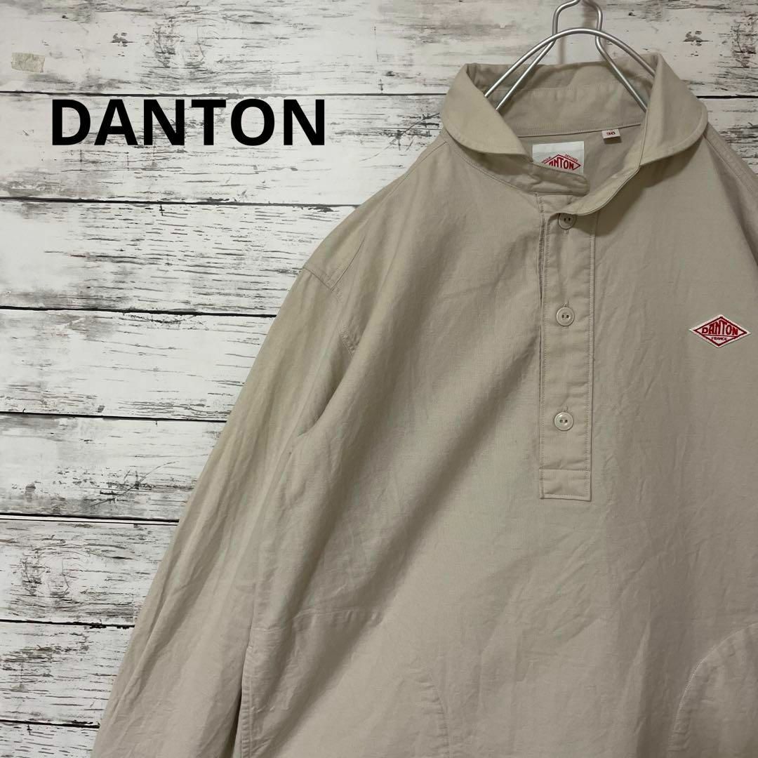 DANTON ラウンドカラープルオーバーシャツ 丸襟 ワンポイント 人気 定番 | フリマアプリ ラクマ