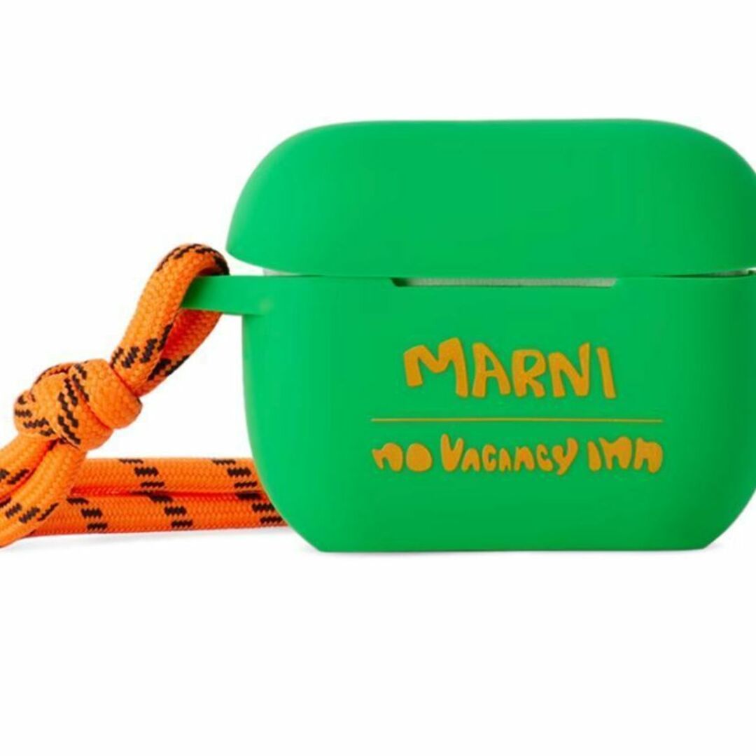 Marni(マルニ)のマルニ No Vacancy Inn  Airpods Proケース グリーン スマホ/家電/カメラのスマホアクセサリー(モバイルケース/カバー)の商品写真