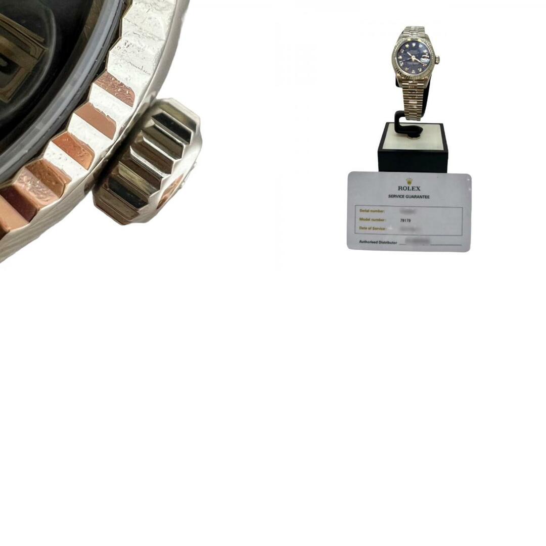 ROLEX(ロレックス)のロレックス ROLEX デイトジャスト26 79179G K番 ブルー、ソーダライト K18ホワイトゴールド K18WG、10Pダイヤモンド 自動巻き レディース 腕時計 レディースのファッション小物(腕時計)の商品写真