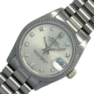 ロレックス(ROLEX)の　ロレックス ROLEX デイトジャスト R番 68279G シルバー  K18WG 自動巻き レディース 腕時計(腕時計)