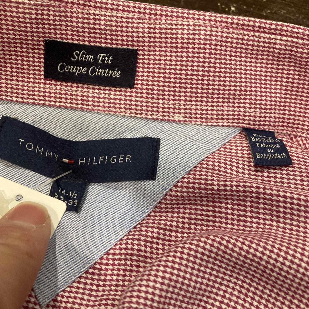 TOMMY HILFIGER(トミーヒルフィガー)のUSA古着 Tommy Hilfiger 長袖シャツ チェックシャツ 赤 S メンズのトップス(シャツ)の商品写真