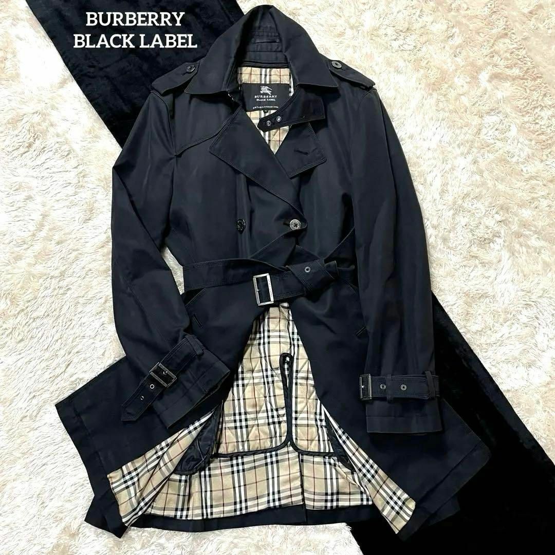 BURBERRY BLACK LABEL(バーバリーブラックレーベル)のバーバリーブラックレーベル/美品】トレンチコート【ライナー/ノバチェック/ベルト メンズのジャケット/アウター(トレンチコート)の商品写真