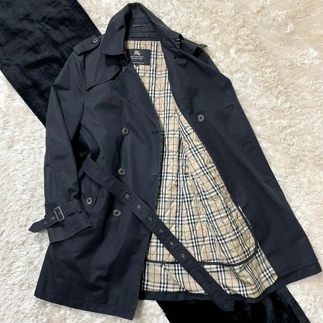 BURBERRY BLACK LABEL(バーバリーブラックレーベル)のバーバリーブラックレーベル/美品】トレンチコート【ライナー/ノバチェック/ベルト メンズのジャケット/アウター(トレンチコート)の商品写真