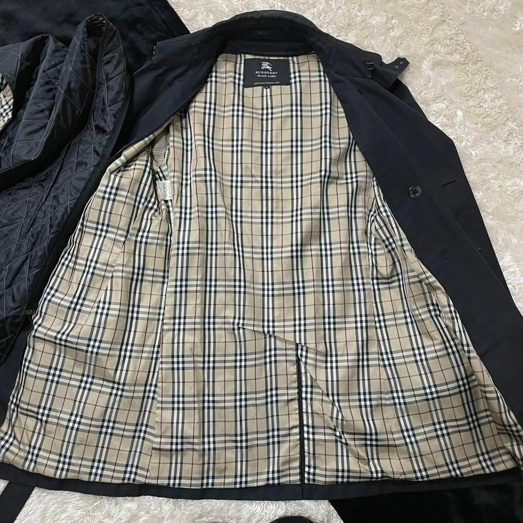 BURBERRY BLACK LABEL(バーバリーブラックレーベル)のバーバリーブラックレーベル/美品】トレンチコート【ライナー/ノバチェック/ベルト メンズのジャケット/アウター(トレンチコート)の商品写真