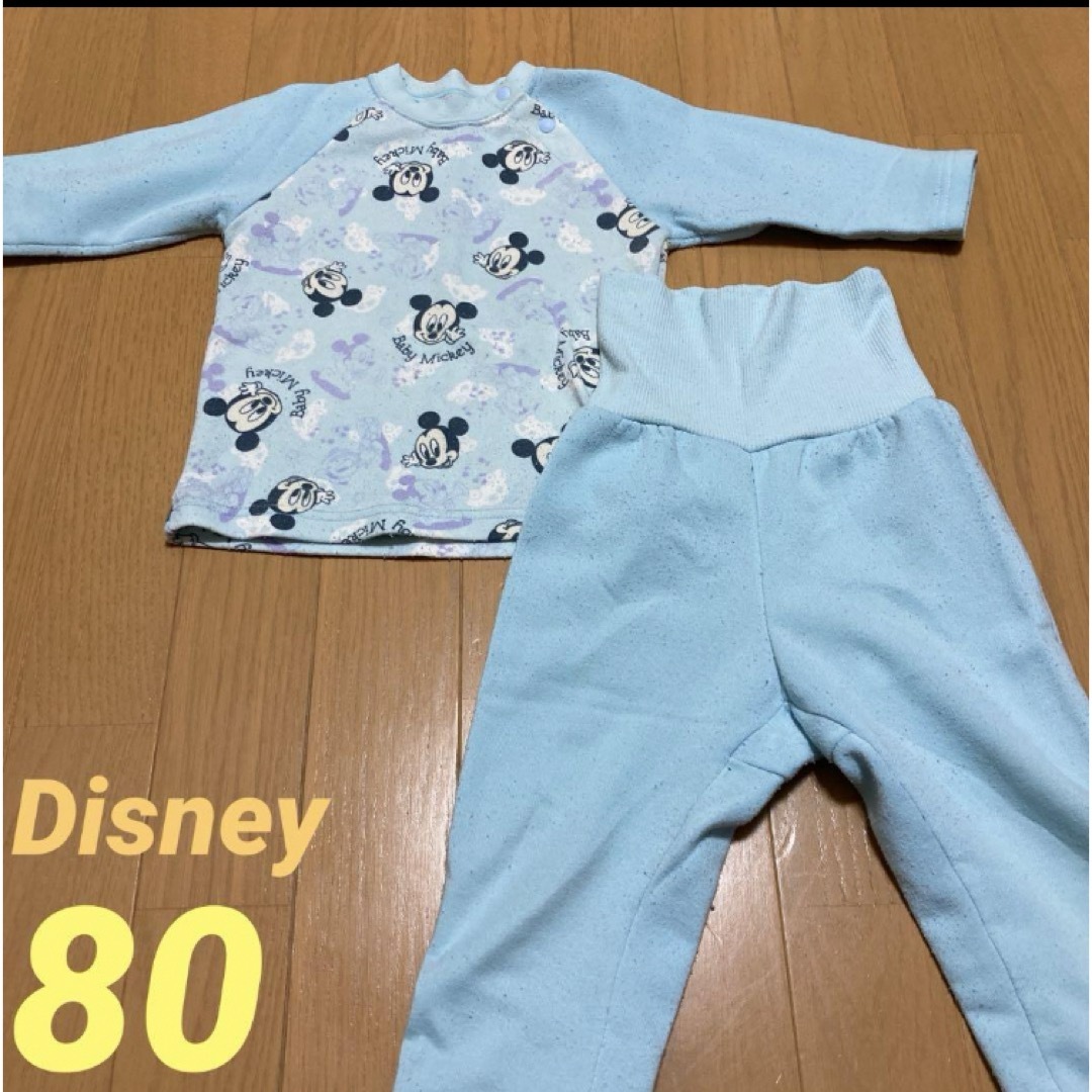 Disney(ディズニー)のDisney 腹巻付き パジャマ 80 キッズ/ベビー/マタニティのベビー服(~85cm)(パジャマ)の商品写真