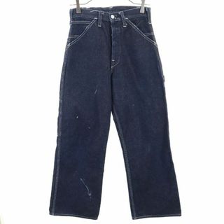 エビス(EVISU)のエヴィス ボタンフライ ペインターデニムパンツ EVISU ジーパン シンチバック レディース 【中古】  【240118】(ショートパンツ)