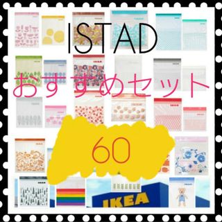 新品未使用【IKEA】ISTAD ジップロック おすすめセット＊６０枚＊(収納/キッチン雑貨)