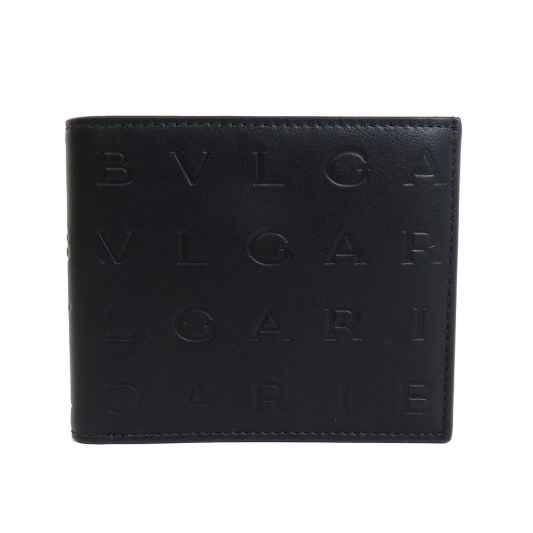 生産国ブルガリ BVLGARI 札入れ インフィニートゥム レザー ブラック メンズ 送料無料 55343f