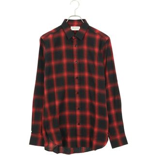 サンローラン(Saint Laurent)のサンローランパリ  376916 Y729B オンブレチェック長袖シャツ メンズ 37(シャツ)