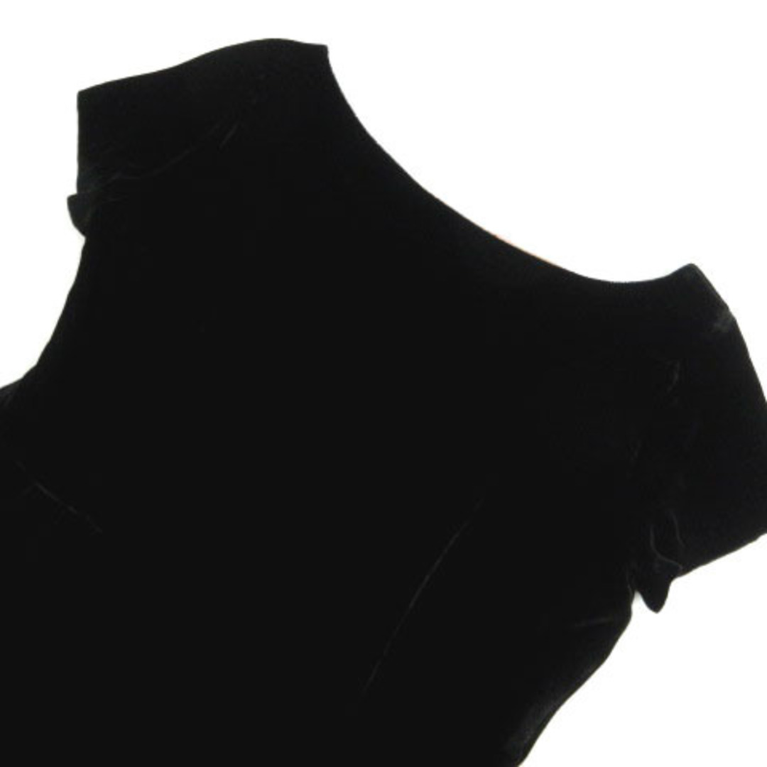 SHIPS(シップス)のSHIPS ワンピース フォーマル ミディ丈 バルーン調 ベロア 黒 36 レディースのフォーマル/ドレス(礼服/喪服)の商品写真