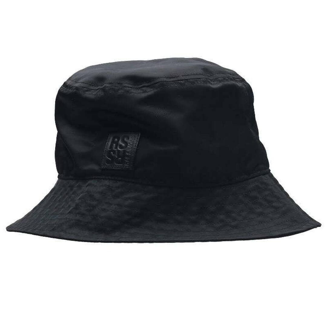 ラフシモンズ  Bucket Hat With Small Leater 7843174506 レザーロゴナイロンバケットハット メンズ M/Lメンズ