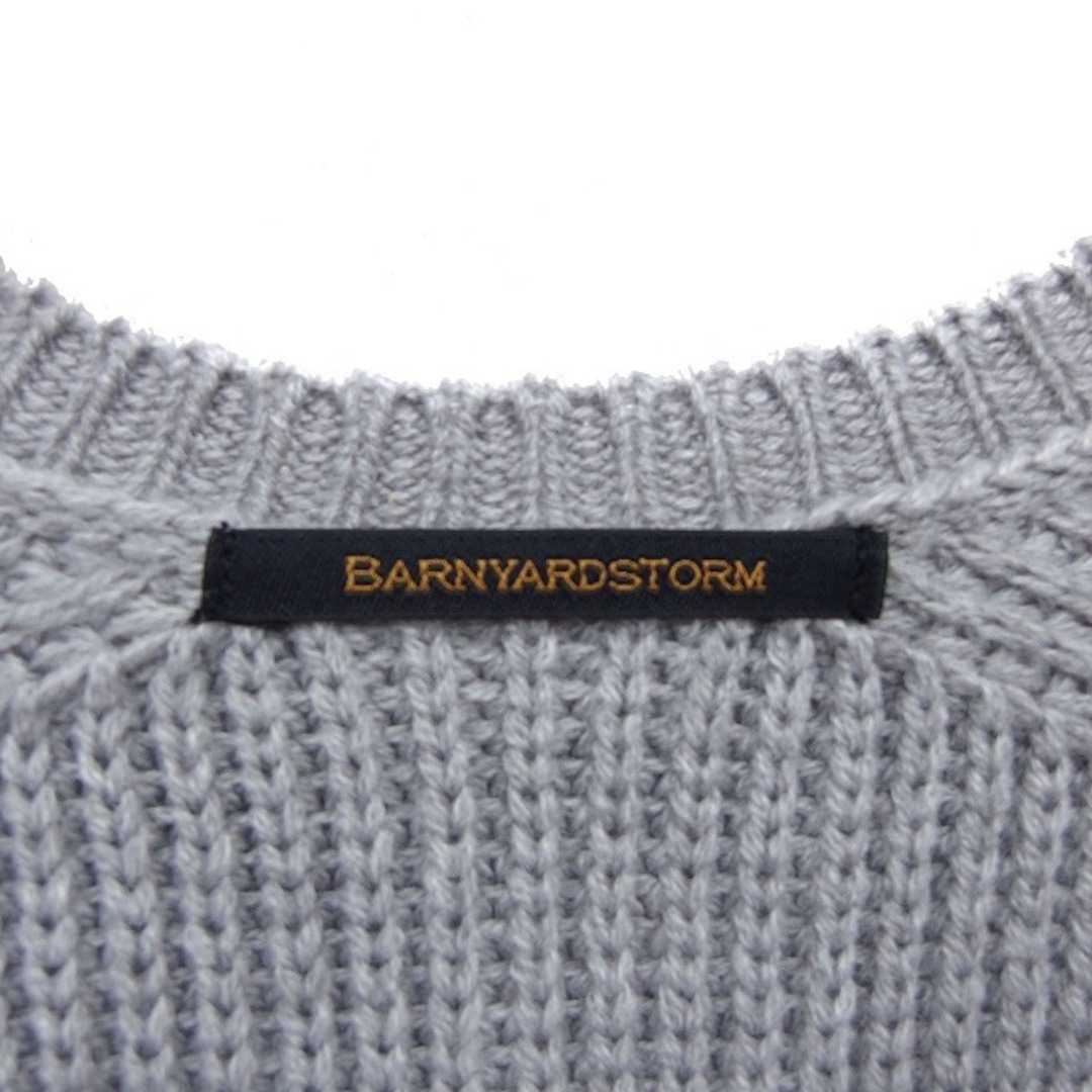 BARNYARDSTORM(バンヤードストーム)のバンヤードストーム ニット ワンピース Iライン ロング ウール混 リブ 長袖 レディースのワンピース(ロングワンピース/マキシワンピース)の商品写真