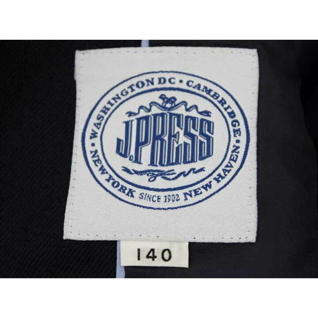 J.PRESS(ジェイプレス)の【新入荷!】▼Jプレス/J.PRESS▼140cm スーツ 濃紺×グレ－系 フォーマル 入学式 卒業式 結婚式 冠婚葬祭 発表会 謝恩会【中古】子供服 キッズ kids 男の子 fml 622132 キッズ/ベビー/マタニティのキッズ服女の子用(90cm~)(その他)の商品写真