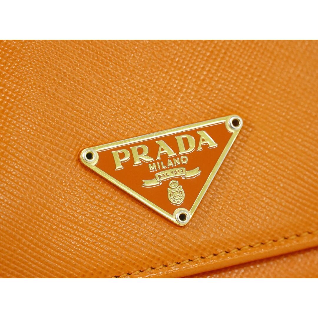 本物 プラダ PRADA サフィアーノ レザー 折財布 コンパクト 本物 プラダ PRADA サフィアーノ レザー 折財布 コンパクト