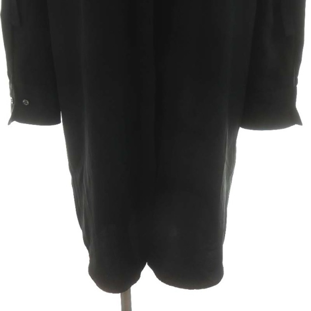 Bottega Veneta(ボッテガヴェネタ)のボッテガヴェネタ シャツワンピース ひざ丈 長袖 38 S 黒 レディースのワンピース(ひざ丈ワンピース)の商品写真