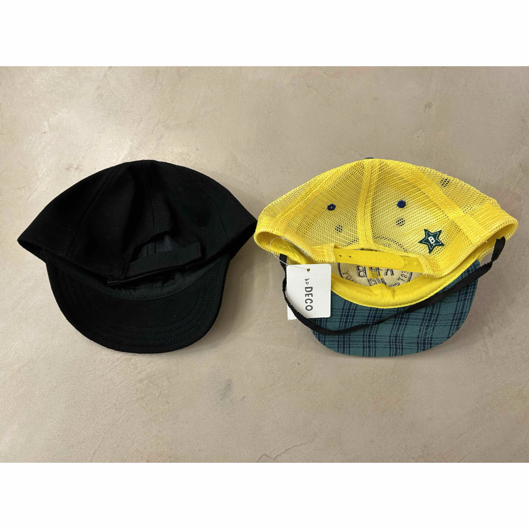 KP DECO(ケーピーデコ)の【KP DECO】キッズ帽子　2個セット　キャップ　こども服 キッズ/ベビー/マタニティのこども用ファッション小物(帽子)の商品写真