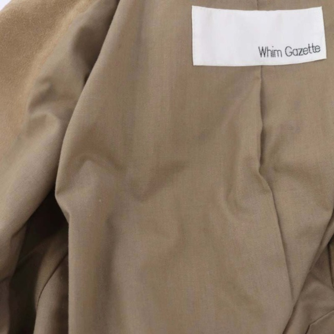 ウィムガゼット ゴートスエード ライダースジャケット ジップアップ 山羊革 F レディースのジャケット/アウター(ライダースジャケット)の商品写真