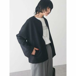 グリーンパークス(green parks)の【ブラック】ノーカラーポンチジャケット 24SS/レディース/きれいめ(その他)