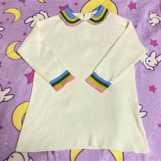 エイミーインザバッティーガール(Aymmy in the batty girls)のaymmy  RAINBOW SPARCLE ニットポロ(ニット/セーター)