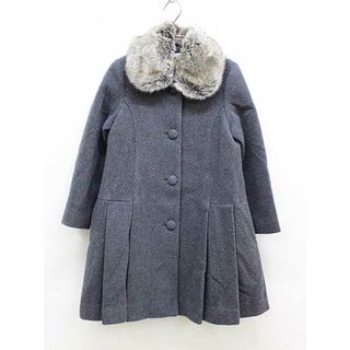 【冬物 新入荷!】▼タルティーヌエショコラ/Tartine et Chocolat▼130cm コート グレー 【中古】子供服 キッズ kids  女の子 冬 721132(ジャケット/上着)