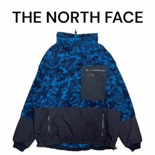 ザノースフェイス(THE NORTH FACE)のザノースフェイス　ナイロン切り替え総柄フリースプルオーバー　ハーフドーム刺繍(その他)