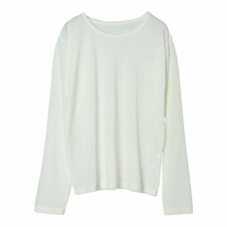 グリーンパークス(green parks)の【エクリュー】クルーネックシアーベロアプルオーバー 24SS/カットソー/長袖/インナー(その他)