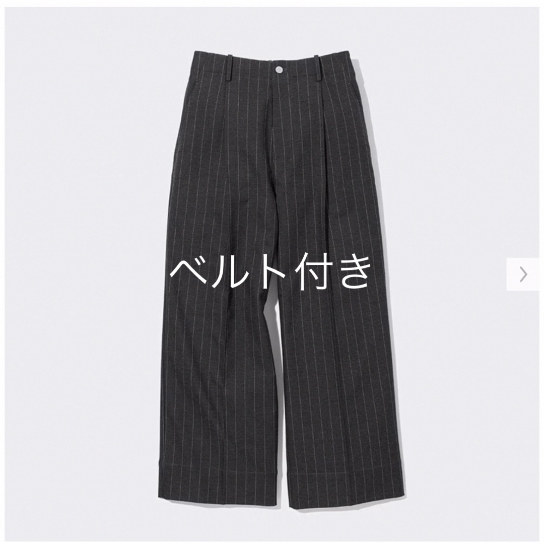 GU - GU タックワイドパンツ(ストライプ) beautiful people Sの GU - GU タックワイドパンツ(ストライプ) beautiful people Sの