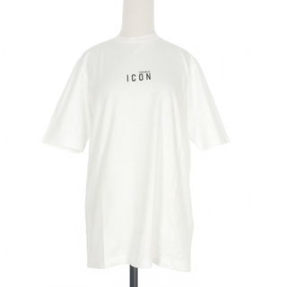 ディースクエアード(DSQUARED2)のディースクエアード 20AW アイコン ロゴプリント Tシャツ 半袖 M 白(Tシャツ(半袖/袖なし))