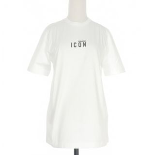 ディースクエアード(DSQUARED2)のディースクエアード 22SS アイコン ロゴプリント Tシャツ 半袖 S 白(Tシャツ(半袖/袖なし))