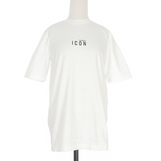 ディースクエアード(DSQUARED2)のディースクエアード 20AW アイコン ロゴプリント Tシャツ 半袖 XS 白(Tシャツ(半袖/袖なし))