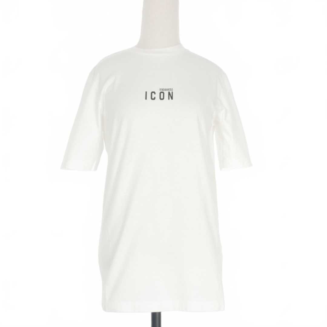 DSQUARED2(ディースクエアード)のディースクエアード 20AW アイコン ロゴプリント Tシャツ 半袖 XXS 白 レディースのトップス(Tシャツ(半袖/袖なし))の商品写真
