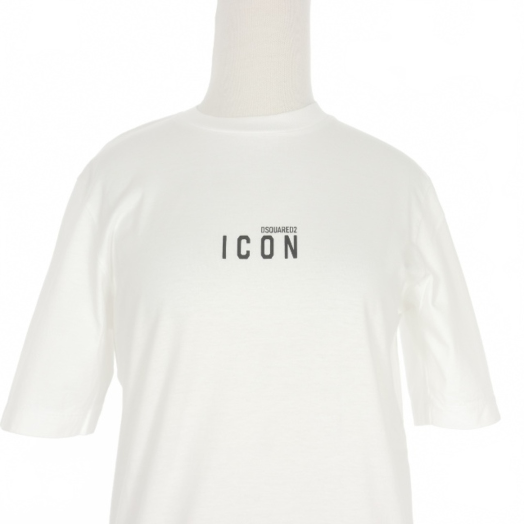 DSQUARED2(ディースクエアード)のディースクエアード 20AW アイコン ロゴプリント Tシャツ 半袖 XXS 白 レディースのトップス(Tシャツ(半袖/袖なし))の商品写真