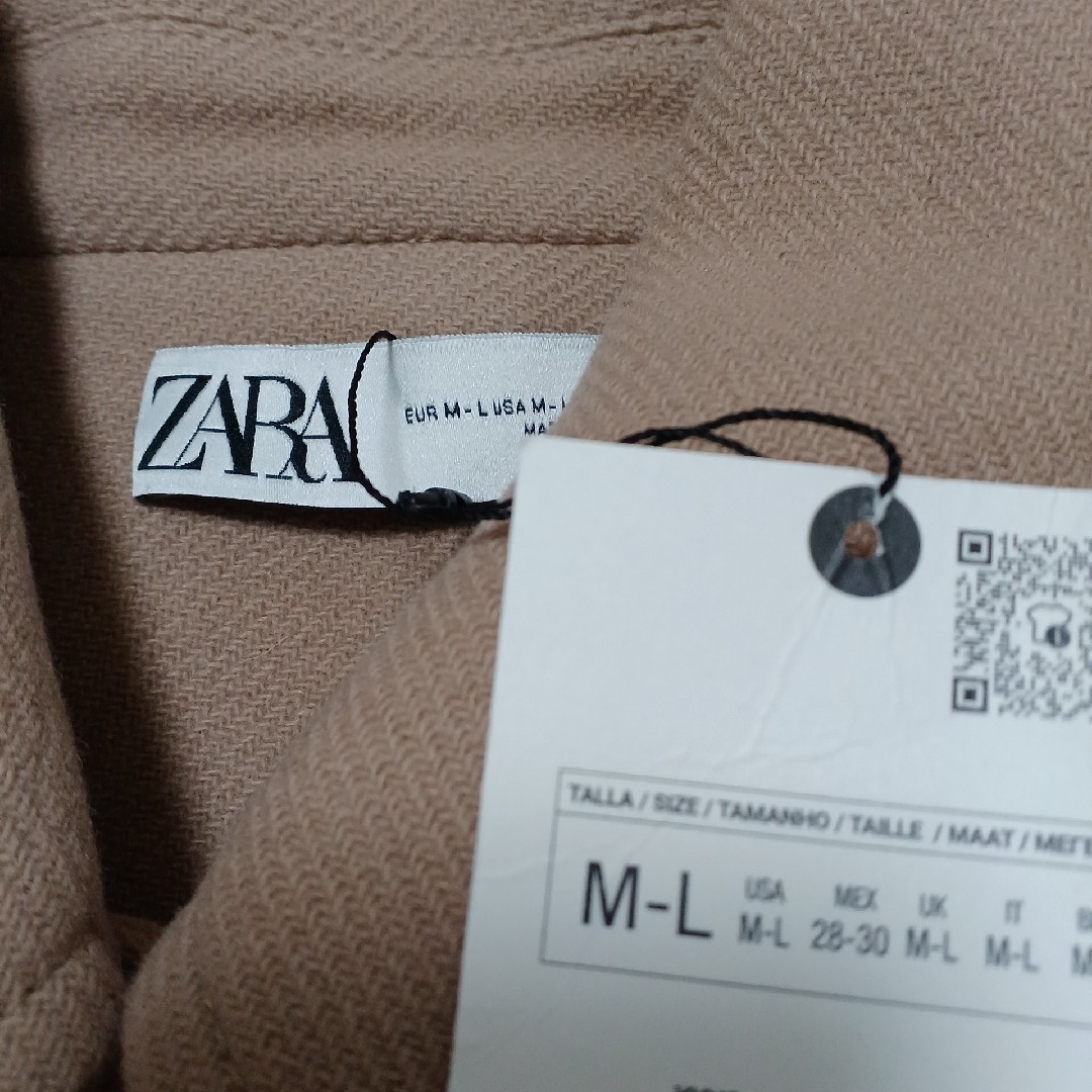 ZARA(ザラ)のZARA ZW COLLECTION オーバーサイズショートコート レディースのジャケット/アウター(ピーコート)の商品写真