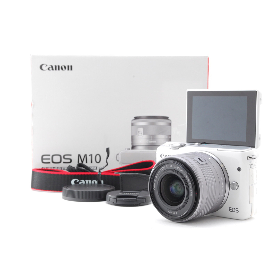 【新品】ミラーレス一眼 Canon EOS M10 ホワイトカメラ
