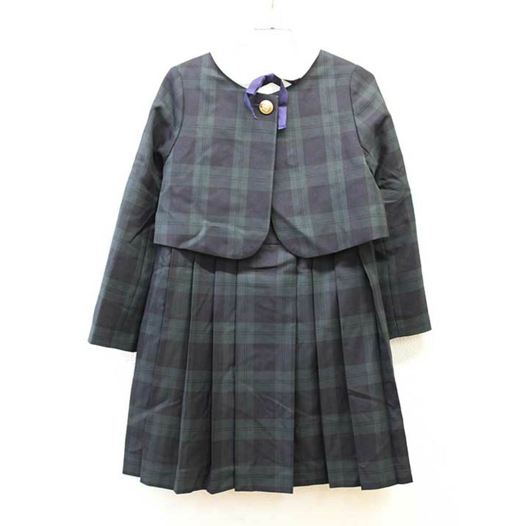 キッズ服女の子用(90cm~)【新入荷!】▼グリーンレーベル/green label relaxing ▼120cm アンサンブル3点セット 濃紺×緑×白 フォーマル 入学式 卒園式 結婚式 冠婚葬祭 発表会 謝恩会  子供服 キッズ kids 女の子 fml 622132