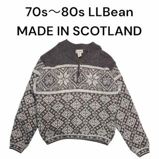 【楽天ランキング1位】 L.L.Bean - 70s80s LLBean ノルディック柄ニットセーター 男性用