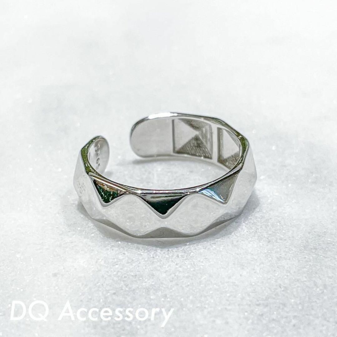 Silver925 オープンリング メンズ　シルバー　銀　指輪 R-042 メンズのアクセサリー(リング(指輪))の商品写真