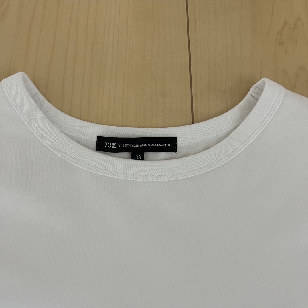 23区(ニジュウサンク)の23区 コットンベアジャージー レイヤード Tシャツ レディースのトップス(カットソー(長袖/七分))の商品写真