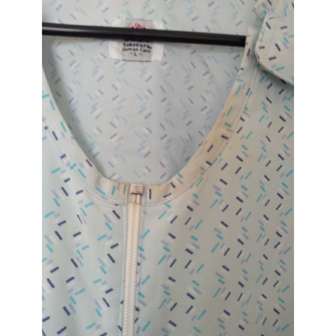 TAKETORA(タケトラ)の介護つなぎ　竹虎フドーねまき5型　Lサイズ　サックス　スリーシーズン　２枚セット レディースのルームウェア/パジャマ(その他)の商品写真