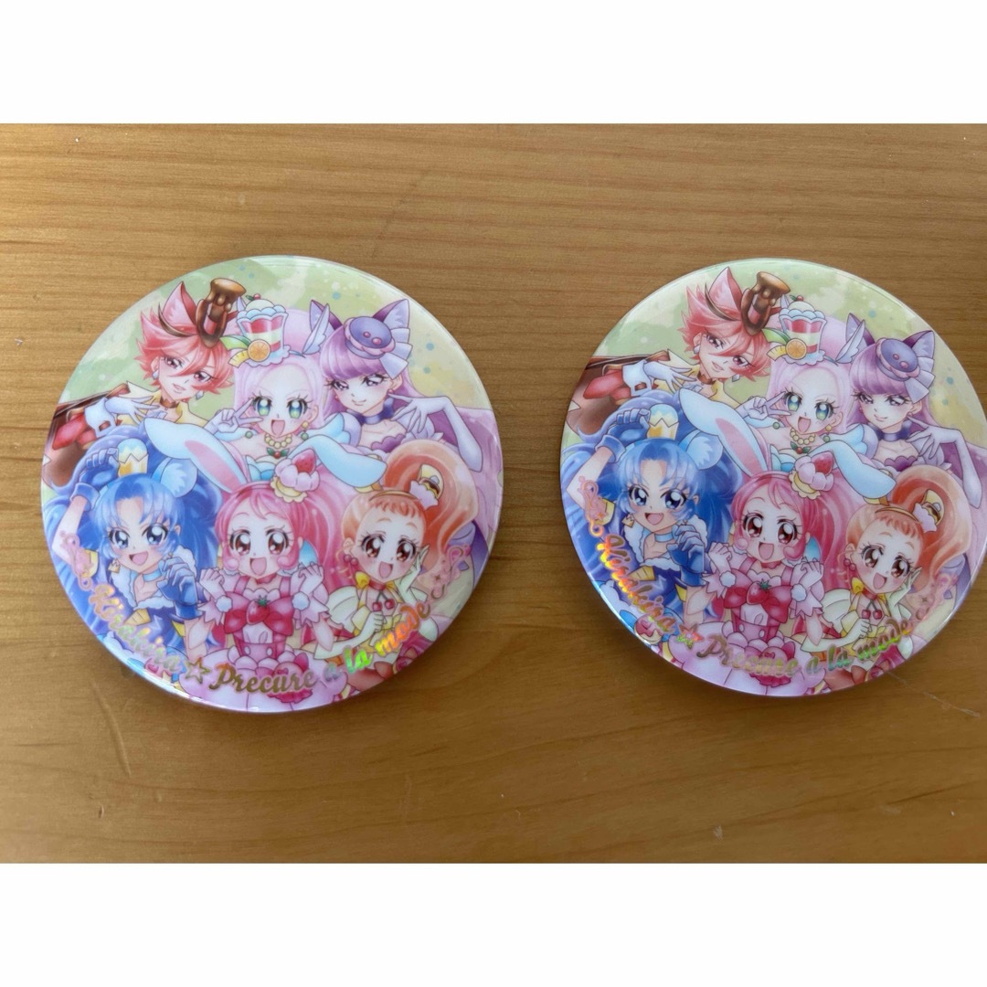 プリキュア BIG缶バッジ ビスケット　キラキラ⭐︎プリキュアアラモード2個 エンタメ/ホビーのアニメグッズ(バッジ/ピンバッジ)の商品写真